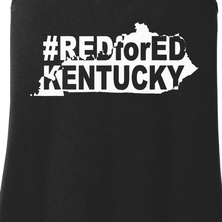 Kentucky Red For Ed Teacher Protest Ladies Essential Tank