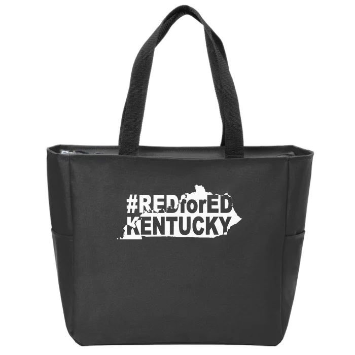 Kentucky Red For Ed Teacher Protest Zip Tote Bag