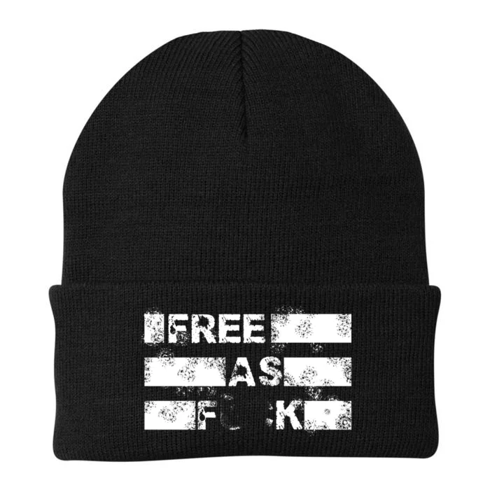 Kyle Rittenhouse Free As Fuck Knit Cap Winter Beanie