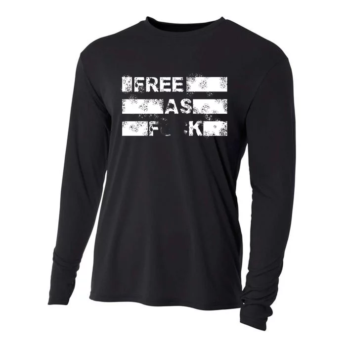 Kyle Rittenhouse Free As Fuck Cooling Performance Long Sleeve Crew