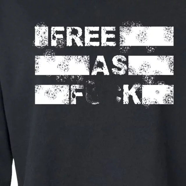 Kyle Rittenhouse Free As Fuck Cropped Pullover Crew