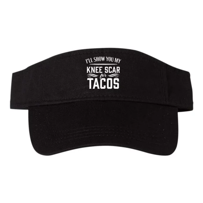 Knee Replacement Funny Tacos Surgery Recovery Gift Valucap Bio-Washed Visor