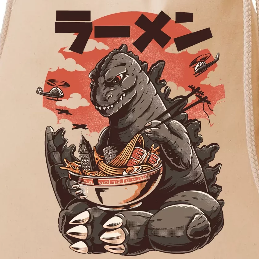 Kaiju's Ramen Sea Monster Drawstring Bag