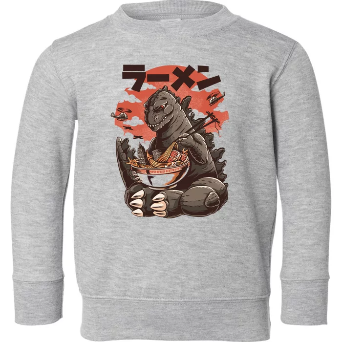 Kaiju's Ramen Sea Monster Toddler Sweatshirt