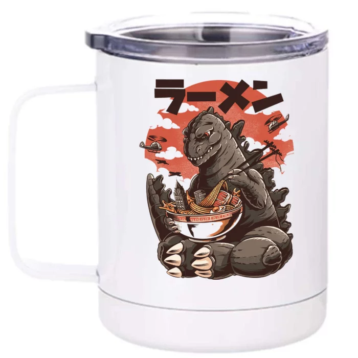 Kaiju's Ramen Sea Monster Front & Back 12oz Stainless Steel Tumbler Cup