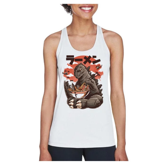 Kaiju's Ramen Sea Monster Women's Racerback Tank