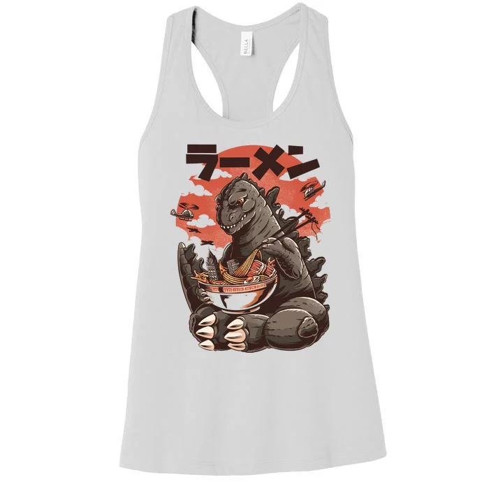 Kaiju's Ramen Sea Monster Women's Racerback Tank