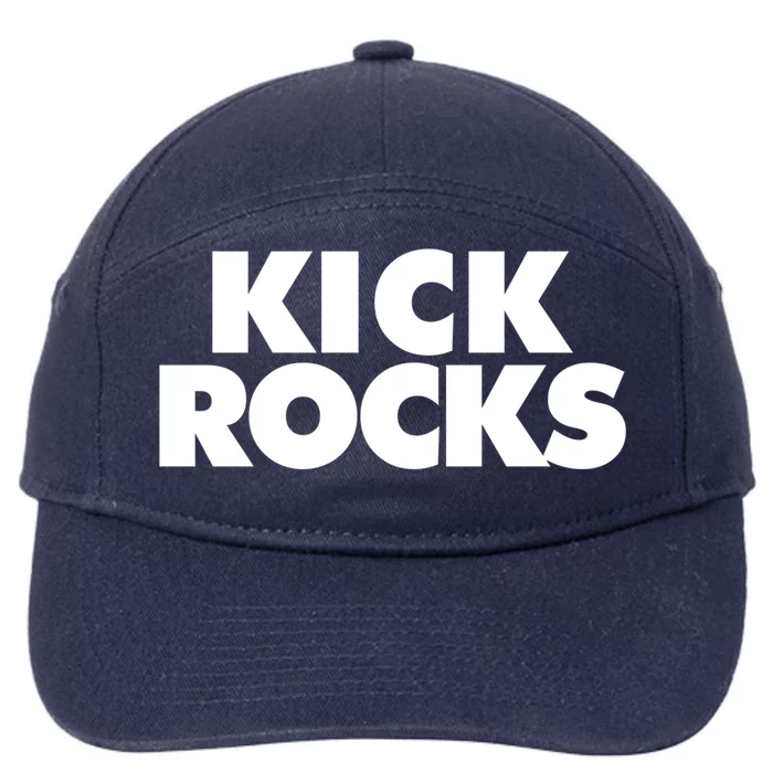 Kick Rocks Gift 7-Panel Snapback Hat