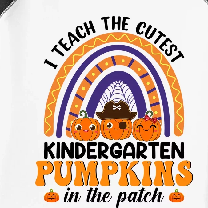 Kindergarten Rainbow I Teach The Cutest Pumpkin In The Patch Gift Infant Baby Jersey Bodysuit