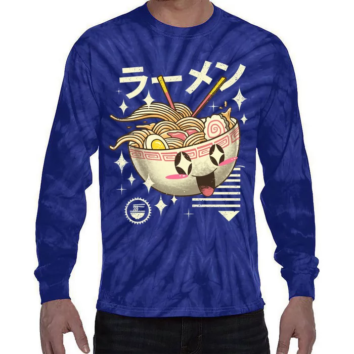 Kawaii Ramen Tie-Dye Long Sleeve Shirt