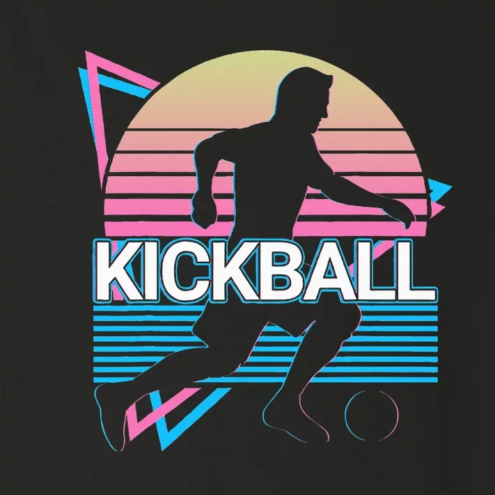 Kickball Retro Toddler Long Sleeve Shirt