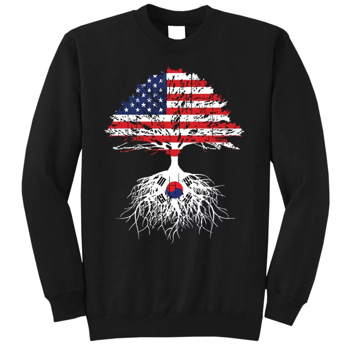 Korean Roots Korean American Korea Flag Men Women Sweatshirt