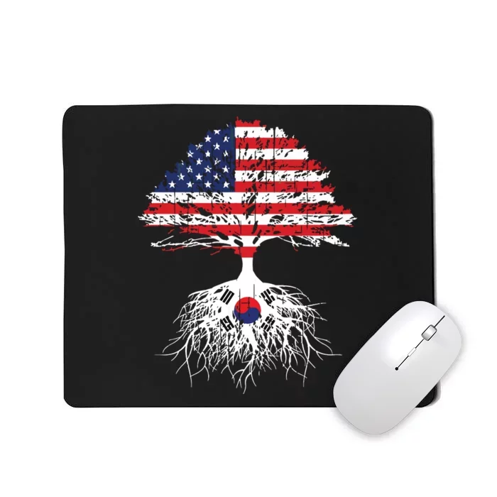 Korean Roots Korean American Korea Flag Men Women Mousepad