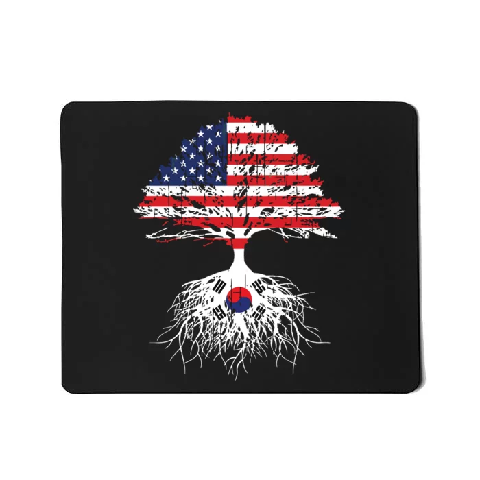 Korean Roots Korean American Korea Flag Men Women Mousepad