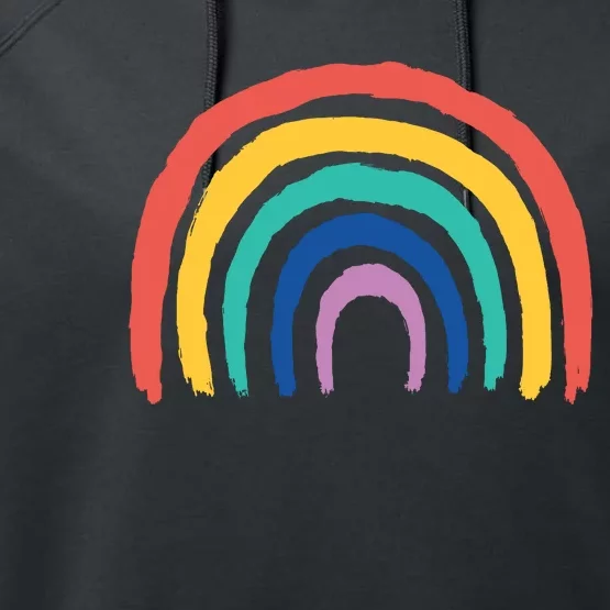 Kids Rainbow Performance Fleece Hoodie