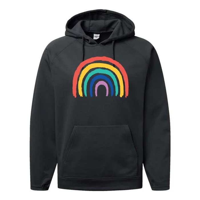 Kids Rainbow Performance Fleece Hoodie