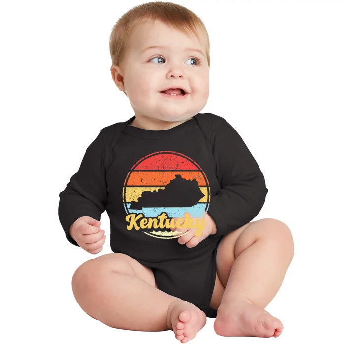 Kentucky Roots Kentucky Native Home State Pride Ky Baby Long Sleeve Bodysuit