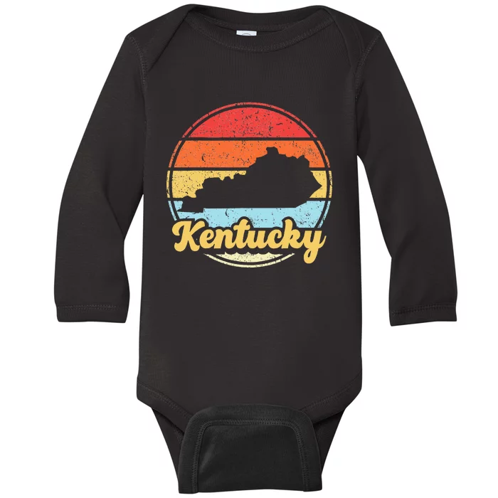 Kentucky Roots Kentucky Native Home State Pride Ky Baby Long Sleeve Bodysuit