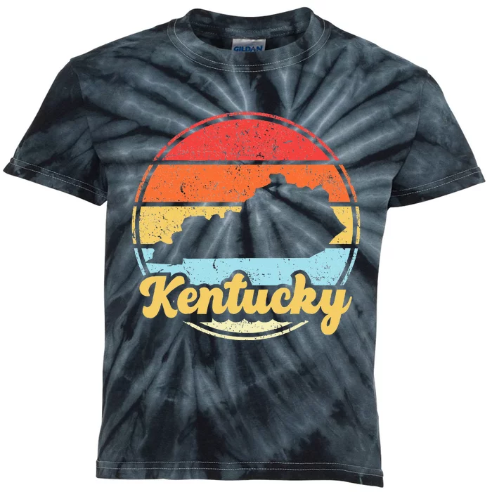 Kentucky Roots Kentucky Native Home State Pride Ky Kids Tie-Dye T-Shirt