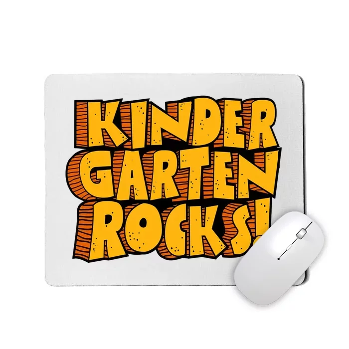 Kindergarten Rocks Kindergarten Teacher Back To School Kindergarten Mousepad