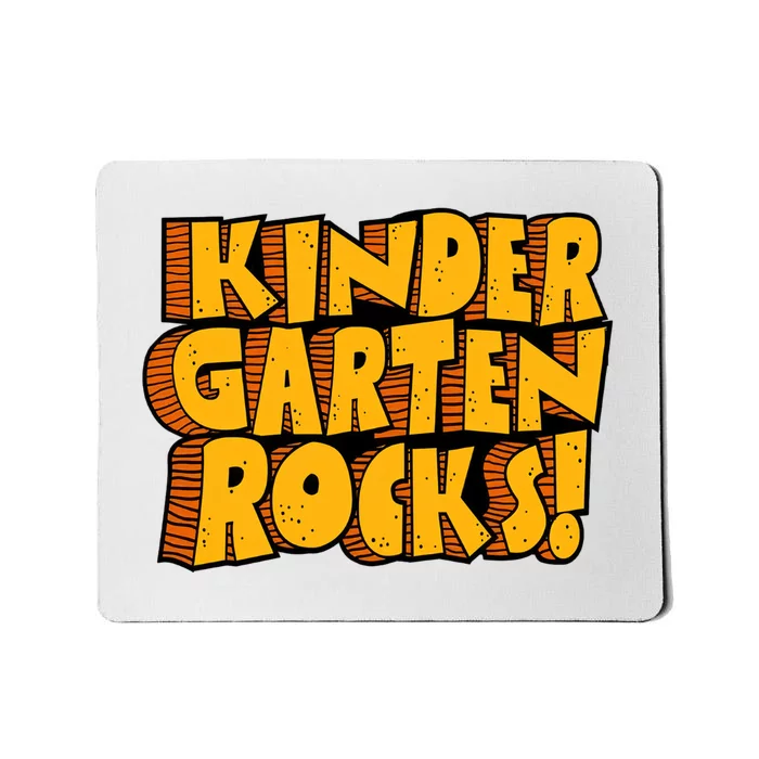 Kindergarten Rocks Kindergarten Teacher Back To School Kindergarten Mousepad