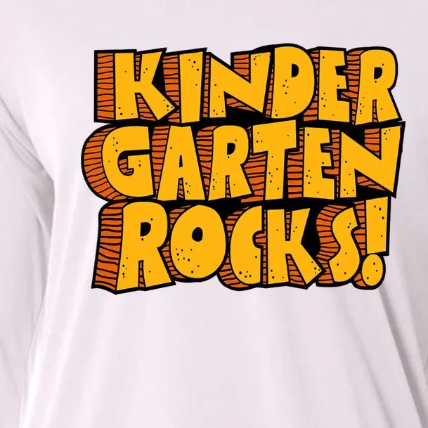 Kindergarten Rocks Kindergarten Teacher Back To School Kindergarten Cooling Performance Long Sleeve Crew