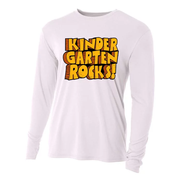 Kindergarten Rocks Kindergarten Teacher Back To School Kindergarten Cooling Performance Long Sleeve Crew