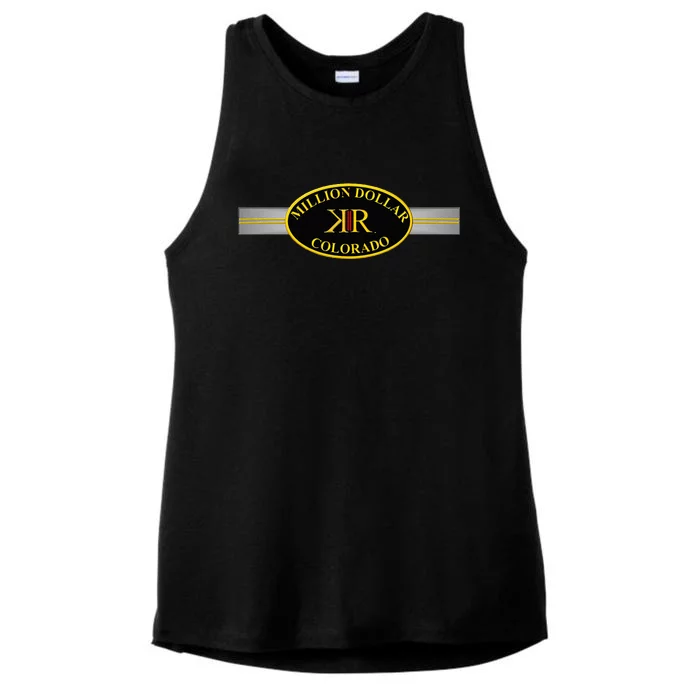 Konkr Roads Million Dollar Highway Colorado Route 550 Ladies Tri-Blend Wicking Tank