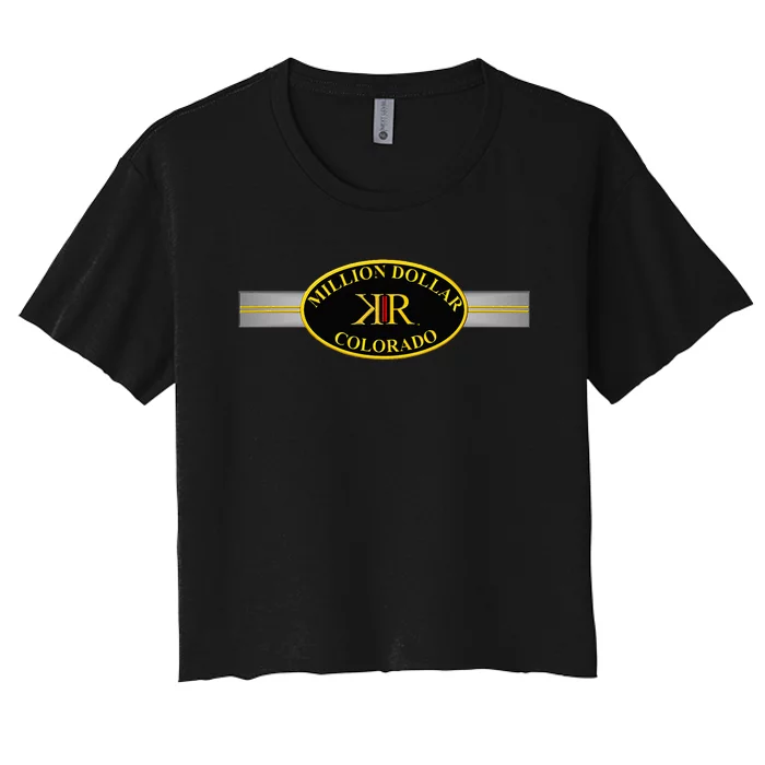 Konkr Roads Million Dollar Highway Colorado Route 550 Women's Crop Top Tee