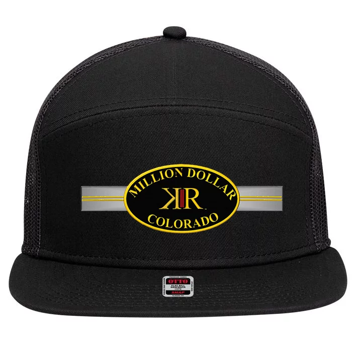 Konkr Roads Million Dollar Highway Colorado Route 550 7 Panel Mesh Trucker Snapback Hat