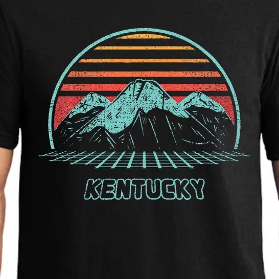 Kentucky Retro Mountain Hiking 80s Style Pajama Set