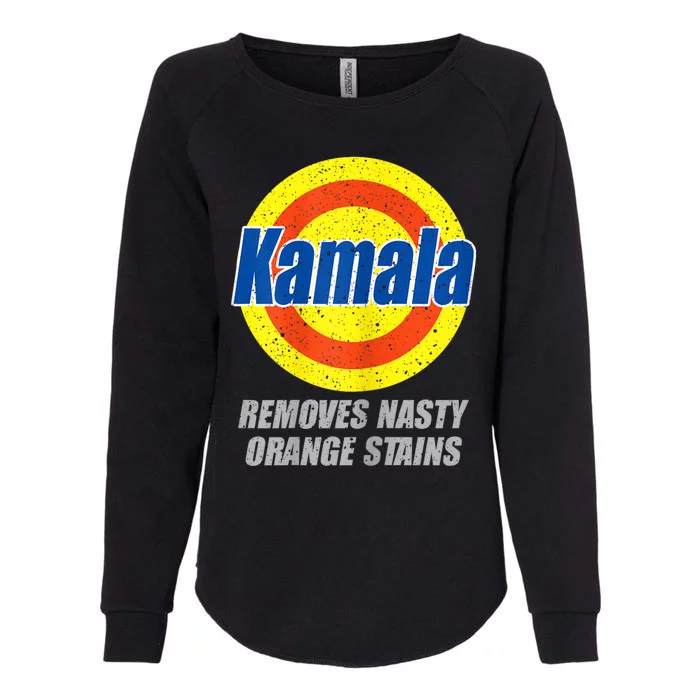 Kamala Removes Nasty Orange Stains Democrat President 2024 Womens California Wash Sweatshirt