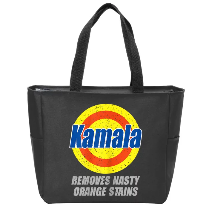 Kamala Removes Nasty Orange Stains Democrat President 2024 Zip Tote Bag