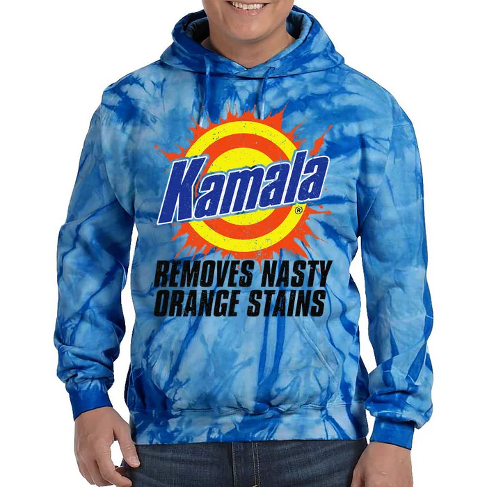 Kamala Removes Nasty Orange Stains Kamala Harris Funny 2024 Tie Dye Hoodie