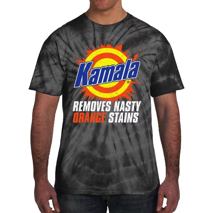 Kamala Removes Nasty Orange Stains Kamala Harris Funny 2024 Tie-Dye T-Shirt