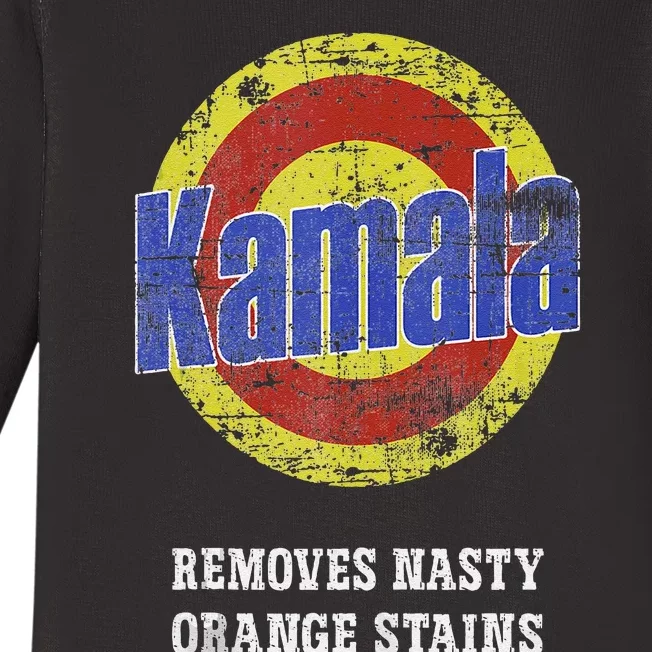 Kamala Removes Nasty Orange Stains Baby Long Sleeve Bodysuit