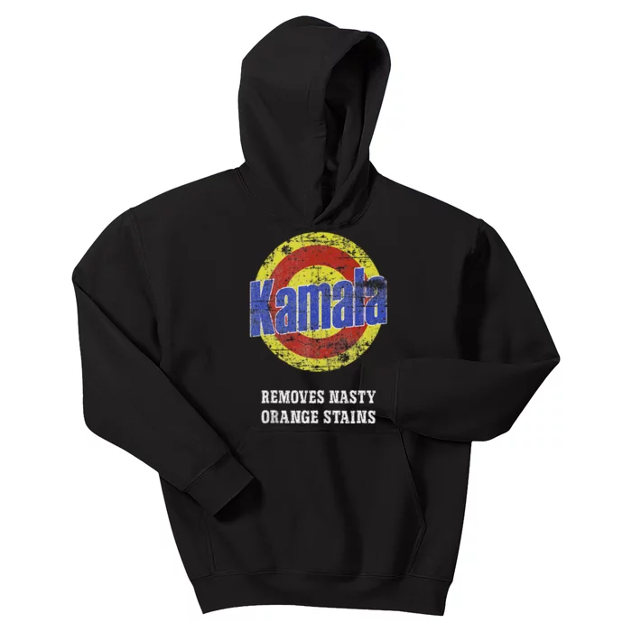 Kamala Removes Nasty Orange Stains Kids Hoodie