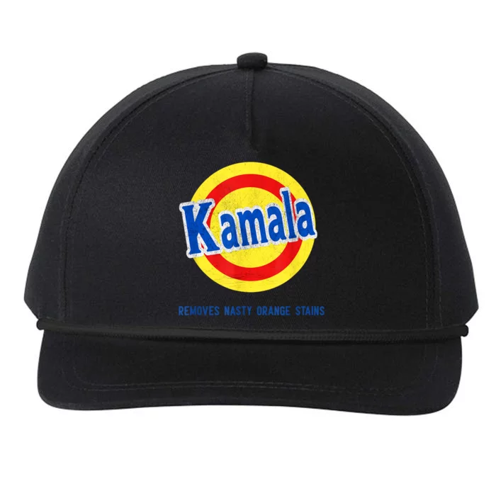 Kamala Removes Nasty Orange Stains Funny Snapback Five-Panel Rope Hat