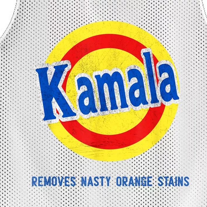 Kamala Removes Nasty Orange Stains Funny Mesh Reversible Basketball Jersey Tank