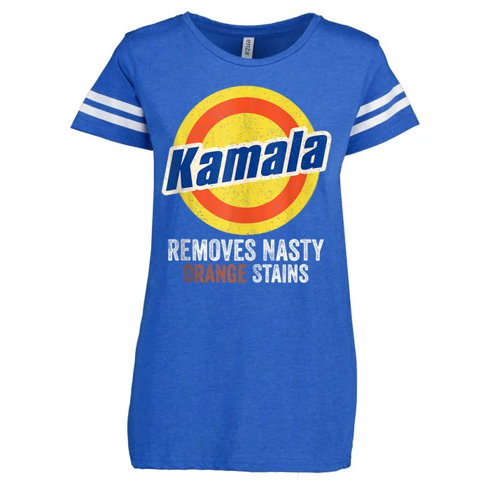 Kamala Removes Nasty Orange Stains Funny 2024 Political Enza Ladies Jersey Football T-Shirt