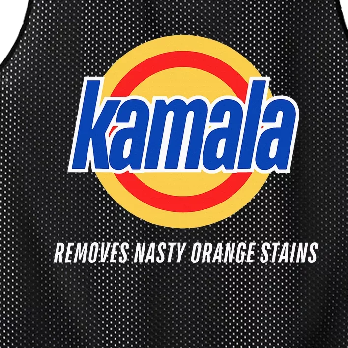 Kamala Removes Nasty Orange Stains Funny Mesh Reversible Basketball Jersey Tank