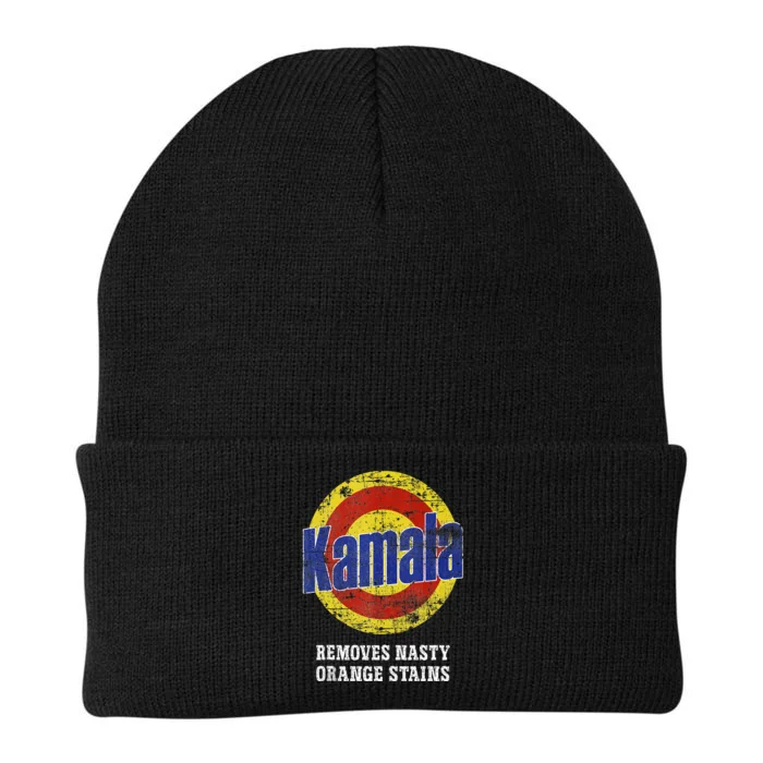 Kamala Removes Nasty Orange Stains Knit Cap Winter Beanie