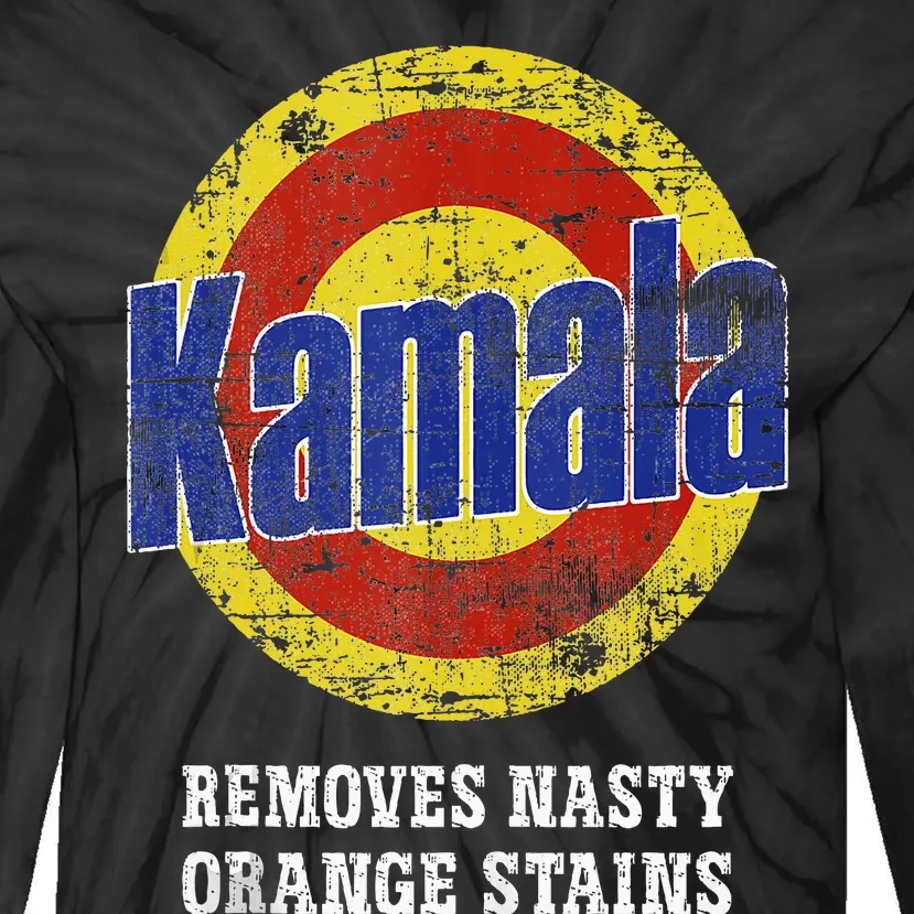 Kamala Removes Nasty Orange Stains Tie-Dye Long Sleeve Shirt