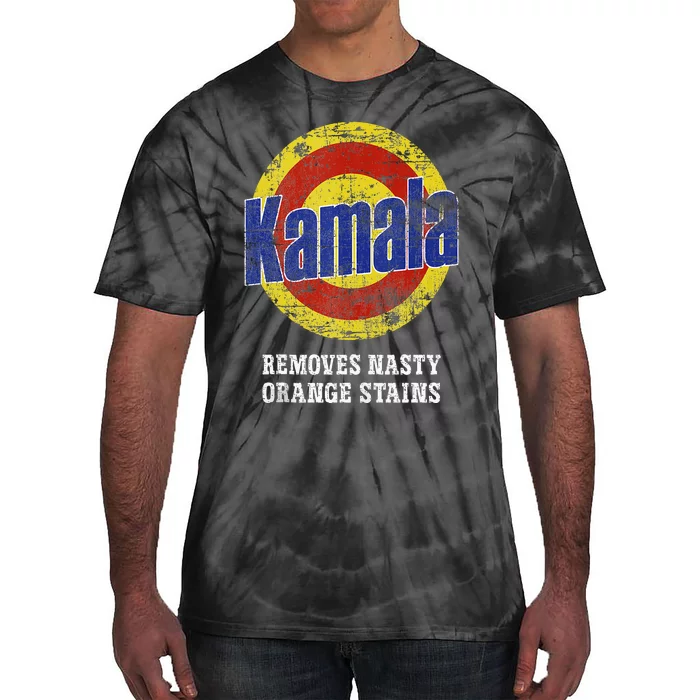 Kamala Removes Nasty Orange Stains Tie-Dye T-Shirt