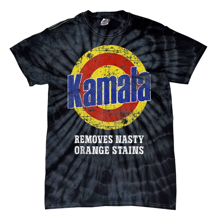 Kamala Removes Nasty Orange Stains Tie-Dye T-Shirt