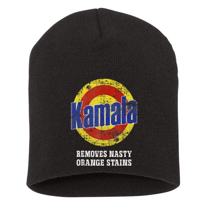 Kamala Removes Nasty Orange Stains Short Acrylic Beanie