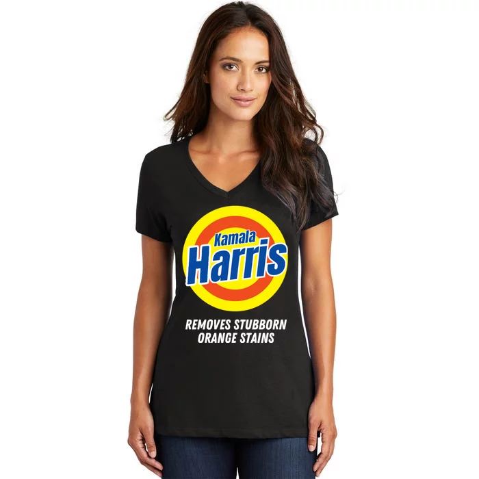 Kamala Removes Nasty Orange Stains Women's V-Neck T-Shirt