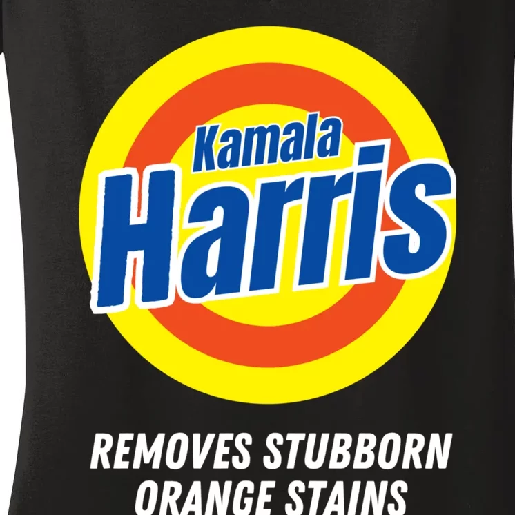 Kamala Removes Nasty Orange Stains Women's V-Neck T-Shirt