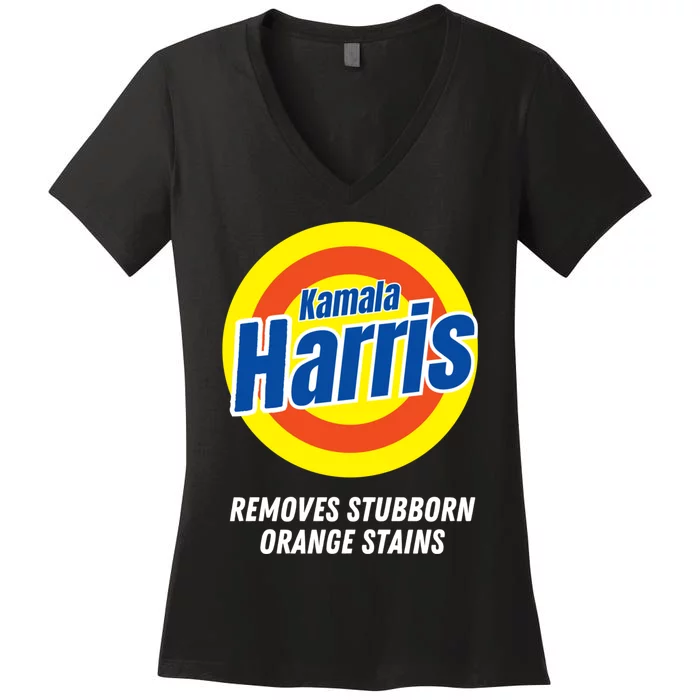 Kamala Removes Nasty Orange Stains Women's V-Neck T-Shirt