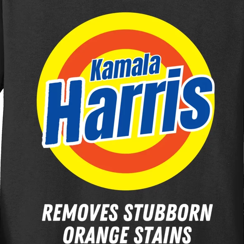 Kamala Removes Nasty Orange Stains Kids Long Sleeve Shirt